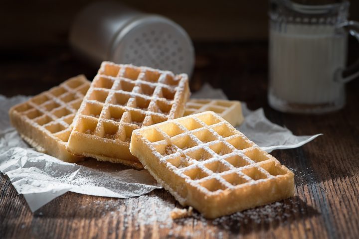 Des gaufres salées pour le dîner